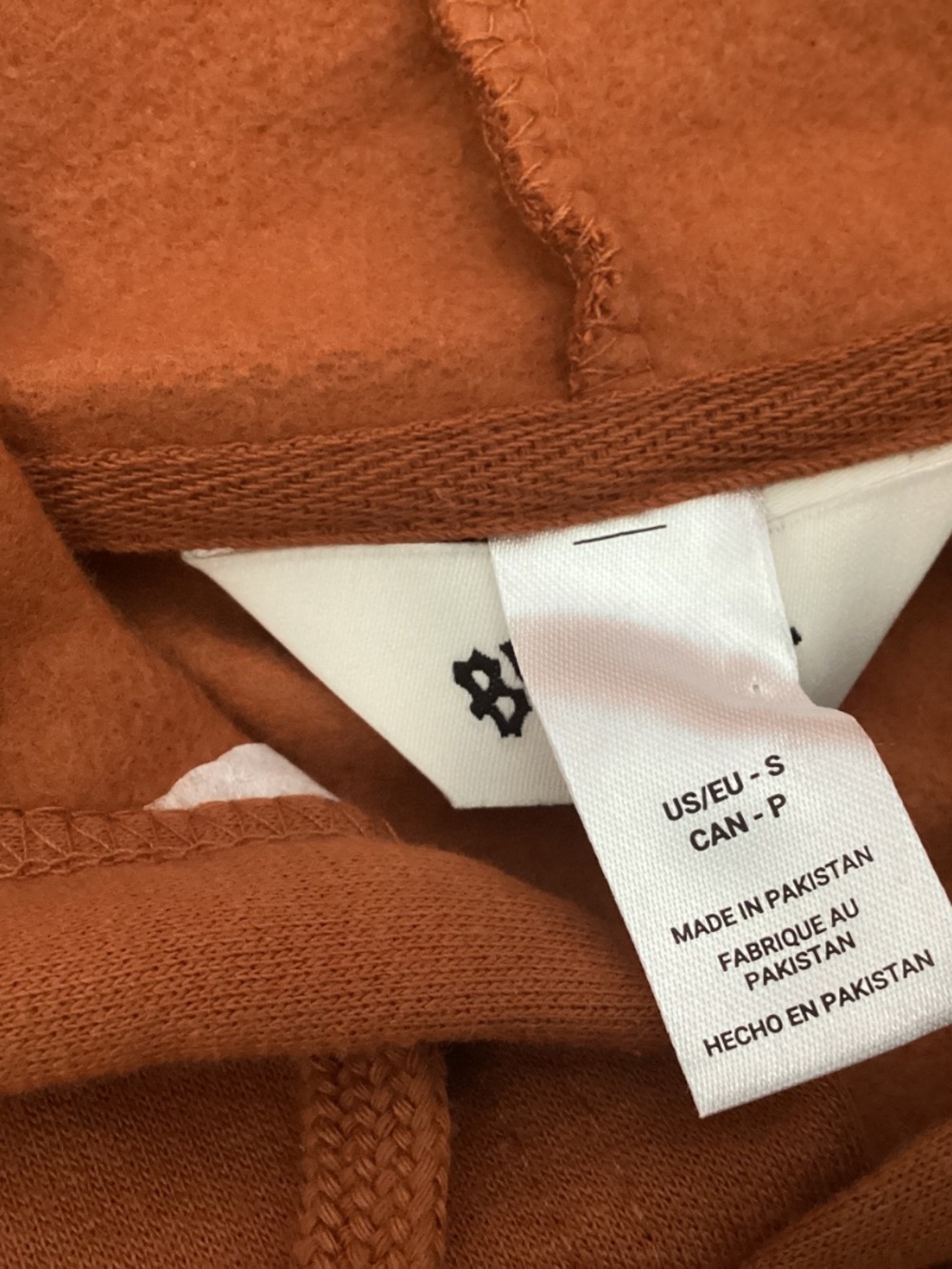 Billabong Women’s Lazy Daze Cropped Hoodie Burnt Orange Rust Small  NWT Surf - Picture 6 of 13